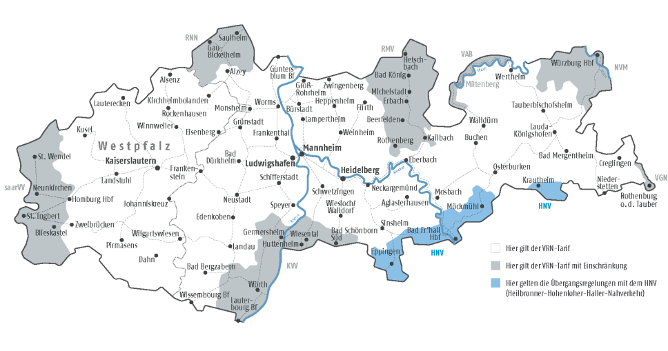 Karte Übergangsgebiet zum HNV