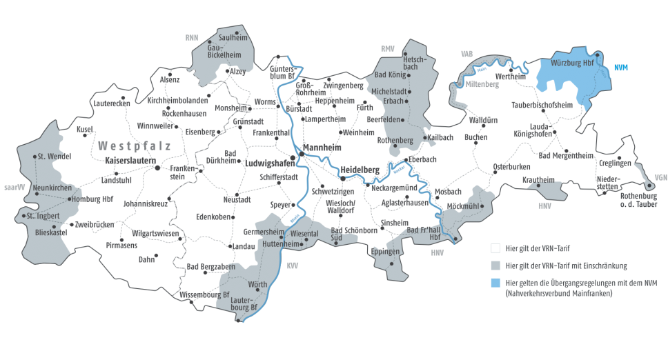 Karte Übergangsgebiet zum NVM