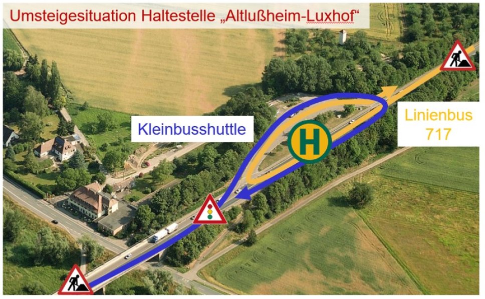 Foto Umsteigesituation Hs Altlußheim-luxhof Salierbrücke